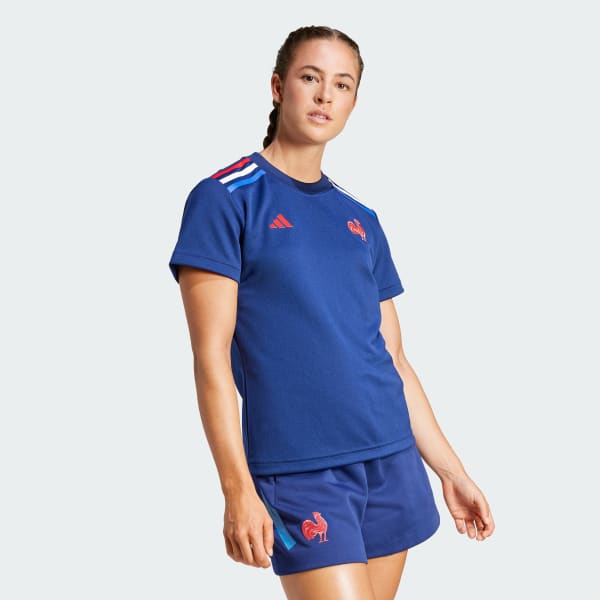 Blauw Frankrijk Rugby Thuis Supporter T-shirt