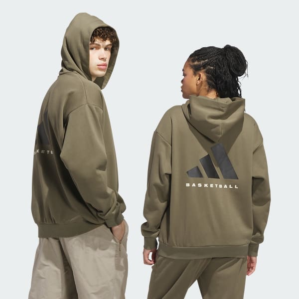 Green adidas Basketball Fleece Hoodie (Gender Neutral)