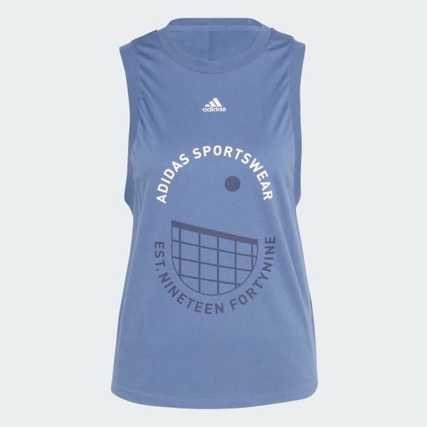 Blue Sportswear Resort Graphic Tank Top