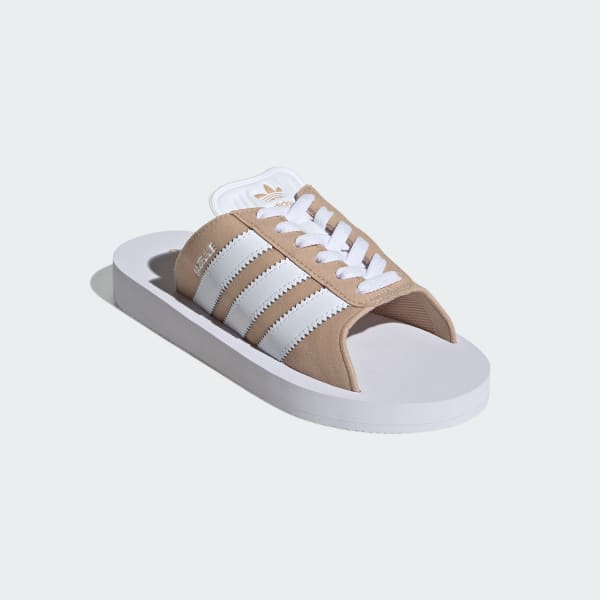 Beige Gazelle Beach Slides