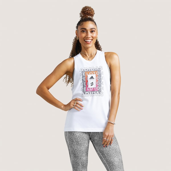 blanc Débardeur adidas x Peloton Muscle MBH45