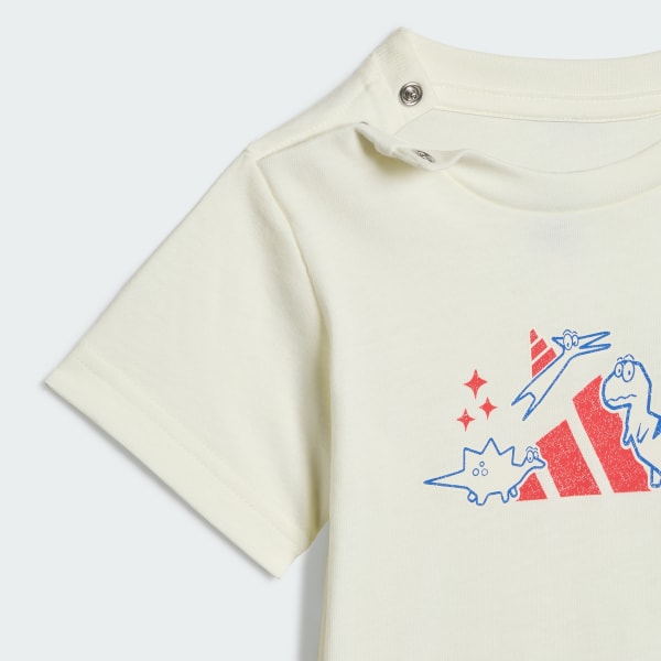 White Adiraptor Graphic Tee Kids