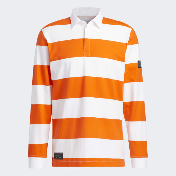 Adicross Long Sleeve Golf Polo Shirt - White | Men's Golf