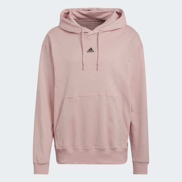 down shoulder hoodie