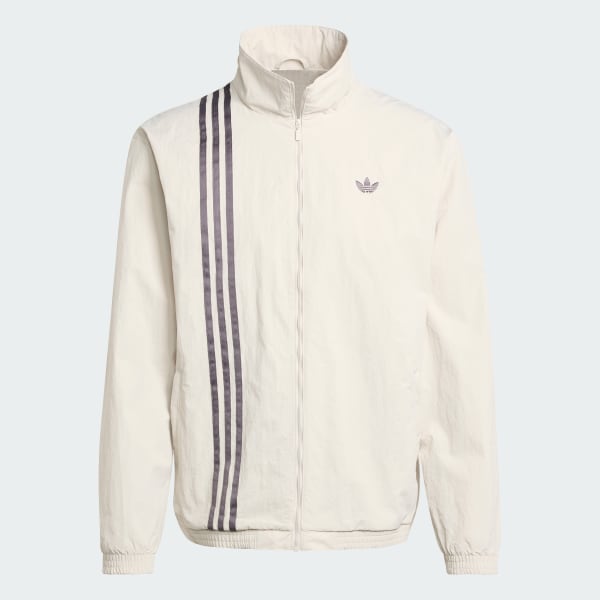 Beige Firebird Front Stripes Woven Track Top