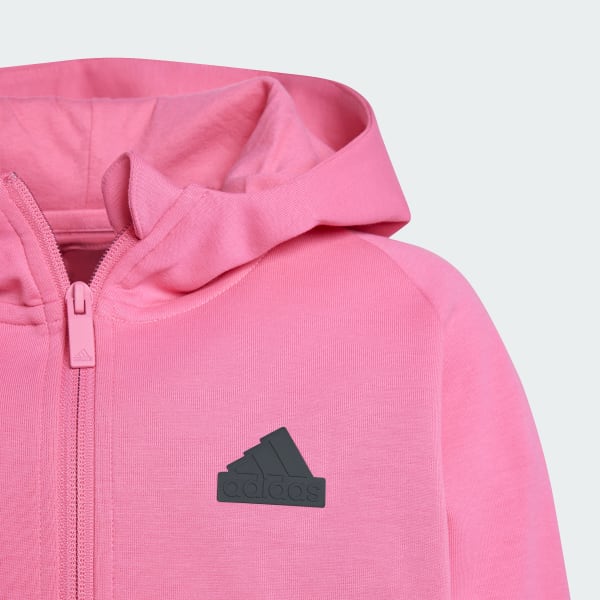 Pink adidas Z.N.E. Full-Zip Hoodie Kids