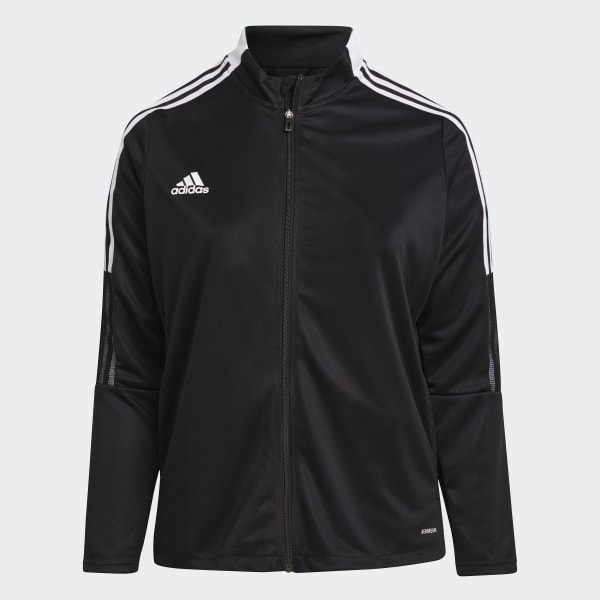 adidas Tiro Track Jacket (Plus Size) - Black | Women's Soccer | adidas US