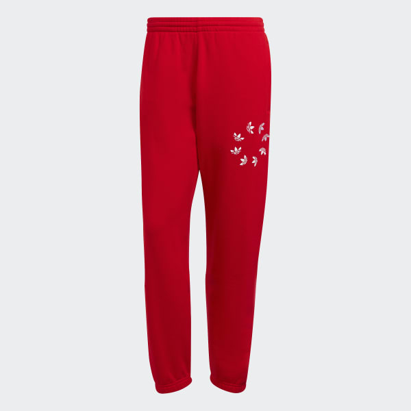 Rouge Pantalon de survêtement Adicolor Shattered Trefoil JJX21