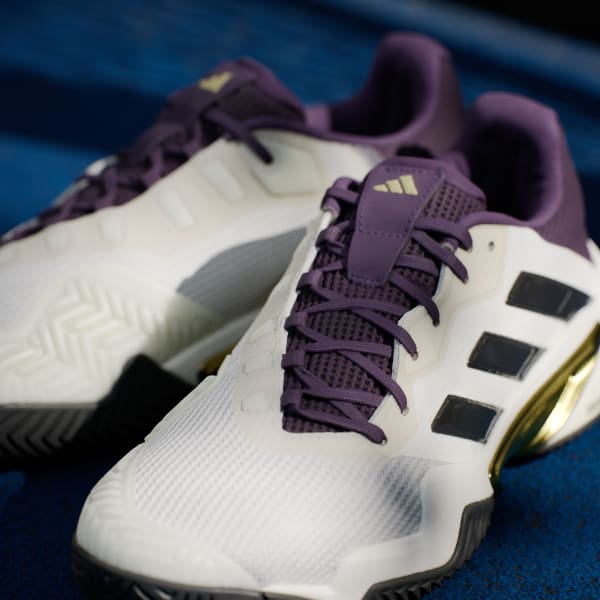 adidas Barricade 13 Tennis Sneakers - White | Free Shipping with