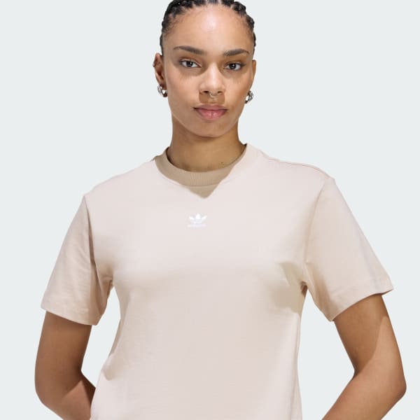 adidas Adicolor Essentials Regular Tee - Beige | adidas India