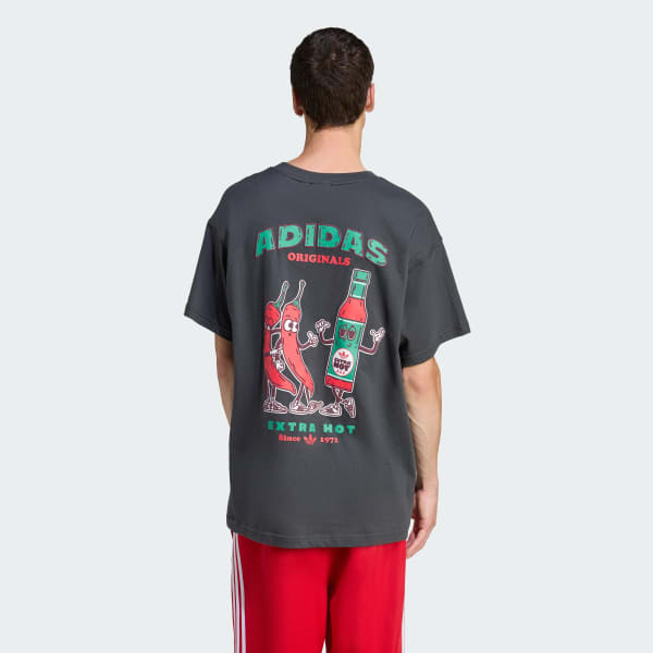 Abu-abu T-Shirt Grafis Chilli