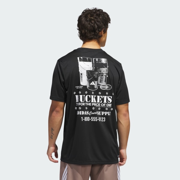 ブラック Get Buckets グラフィック半袖Tシャツ