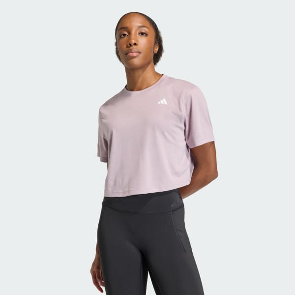 Purple Train Essentials Boxy Workout Tee