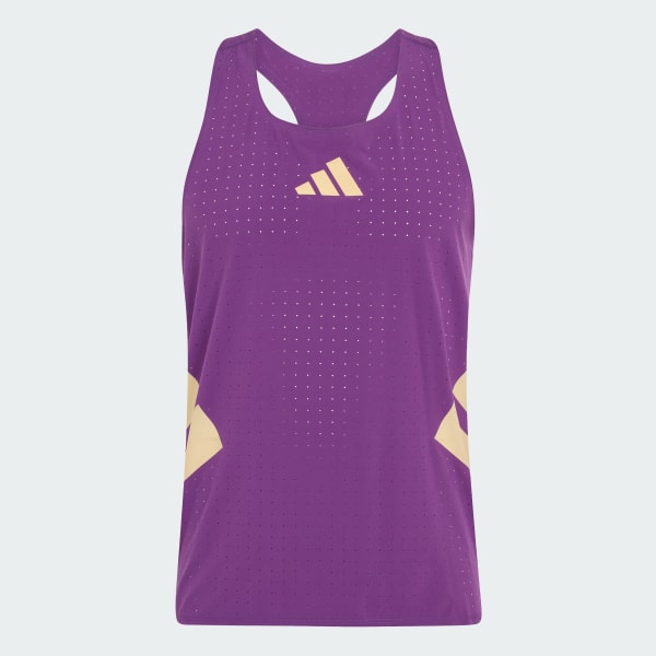 Paars Adizero Road to Records Singlet