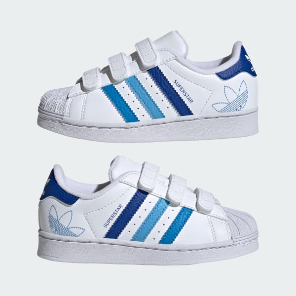 Adidas 35 white and blue on sale