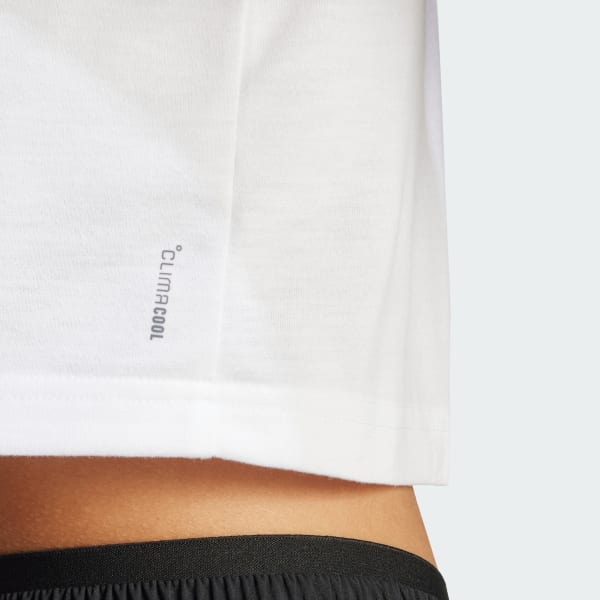 Tシャツ・カットソー adidas Train Essentials Boxy Workout Tee JC9556 adidas Train Essentials Boxy Workout Tee - White | Free
