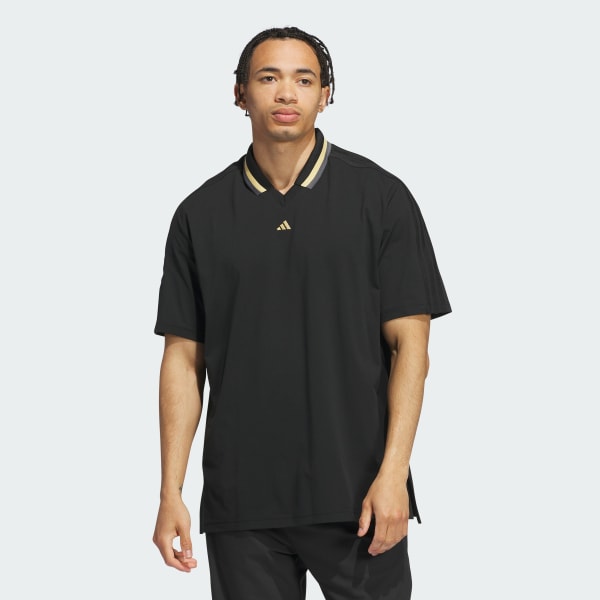 Preto Polo de Golfe Ultimate365