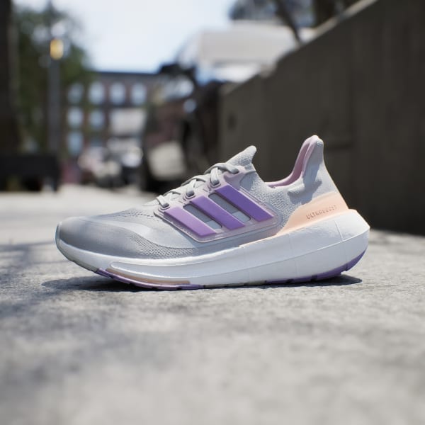 Grey and blue womens ultra boost top
