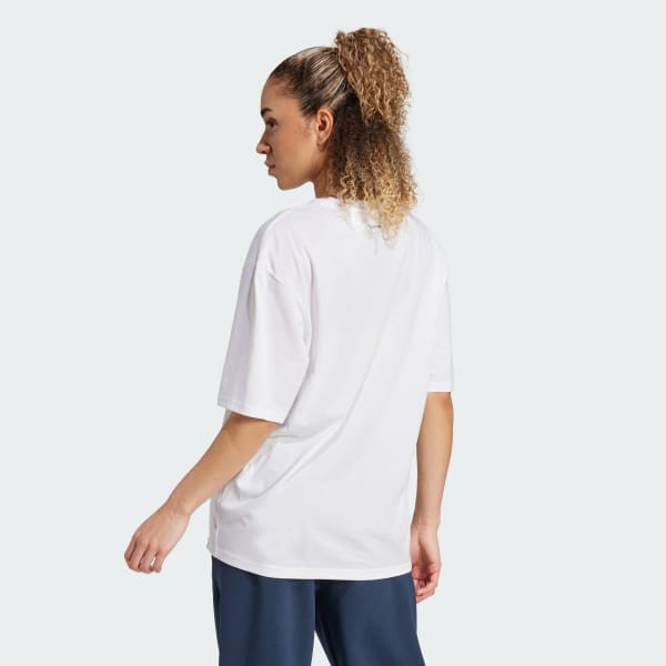 Bianco T-shirt Grafica CLIMACOOL per il Training della forza