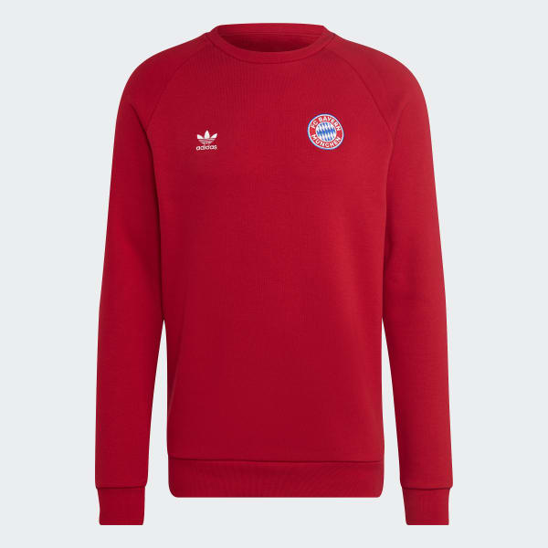 Κόκκινο FC Bayern Essentials Trefoil Crewneck Sweatshirt