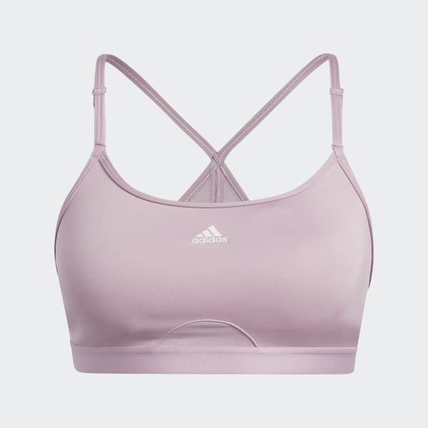 adidas Training adidas Aeroreact Training Light-Support 3-Stripes Bra Women  Red HZ8613