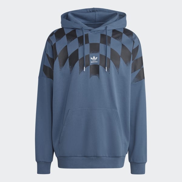 Blau adidas Rekive Graphic Hoodie ZR547