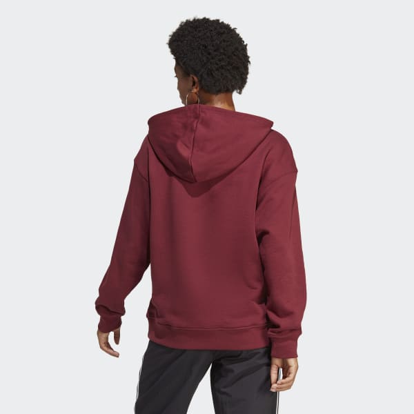Bordeaux Sweat-shirt à capuche Trefoil