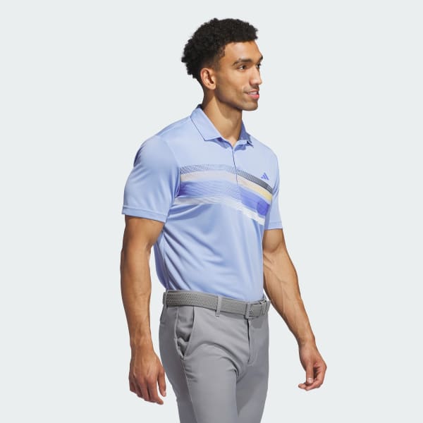 Blue Core Chest Stripe Polo Shirt