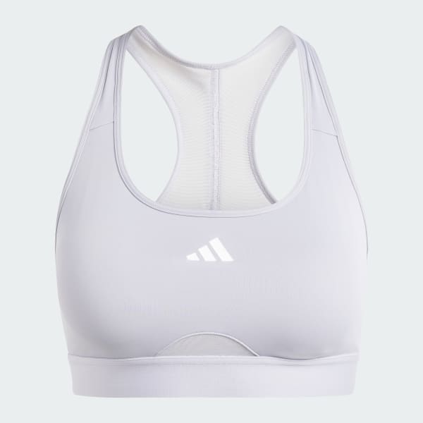Grey Powerreact Training Medium-Support Bra