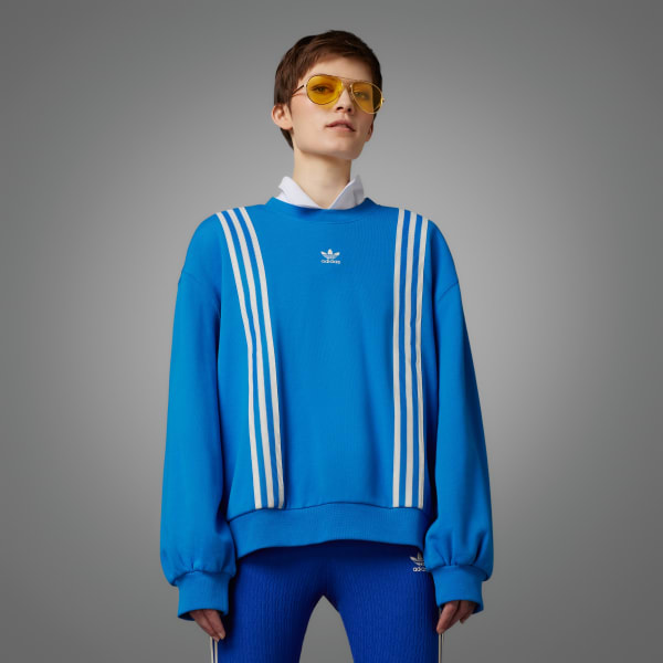 adidas Adicolor 70s 3-Stripes Sweatshirt - Blue | Women's