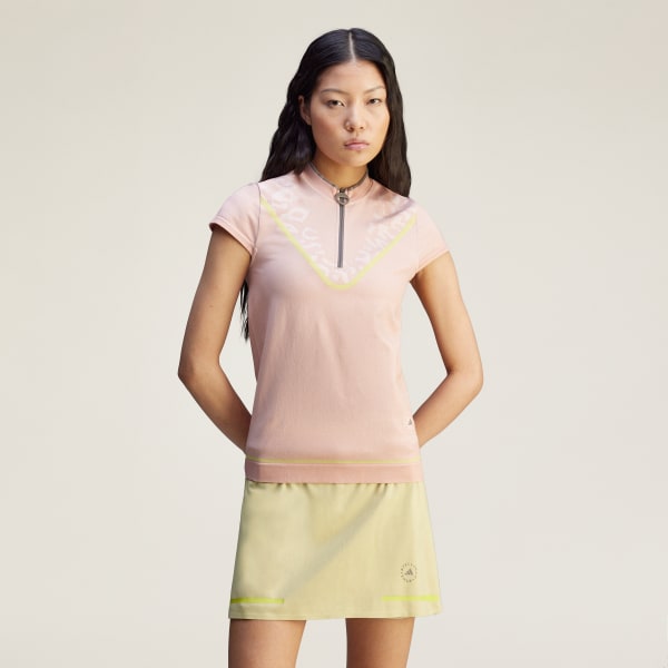 Merah-muda Polo Shirt Golf adidas By Stella McCartney TrueNature