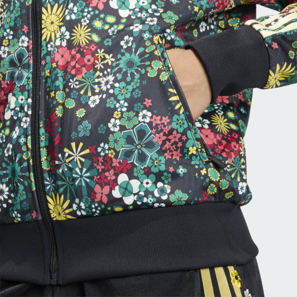 ADIDAS ORIGINALS X LIBERTY LONDON FIREBIRD TRACK TOP - Black