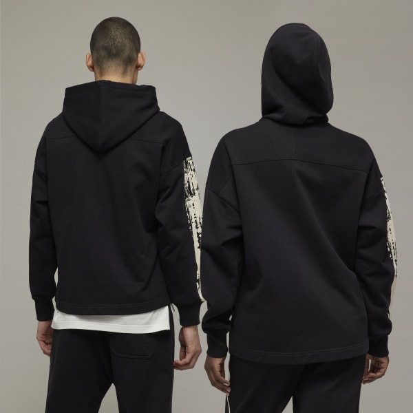 Black Y-3 Graphic Logo French Terry Hoodie