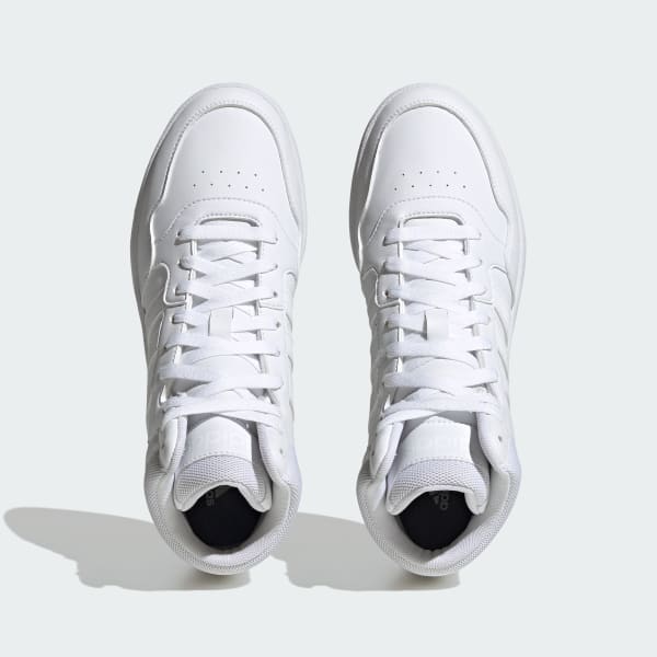 White Hoops 3.0 Mid Lifestyle Basketball Classic Vintage Shoes
