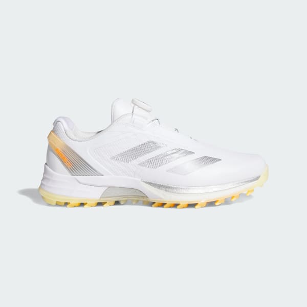 สีขาว รองเท้ากอล์ฟไร้ปุ่ม Adizero Zg Lo Boa