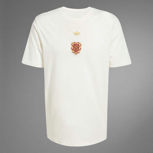 【adidas】FCバイエルン BSTN コラボ コットン半袖Tシャツ/white FCバイエルン アニバーサリー 半袖Tシャツ オフホワイト