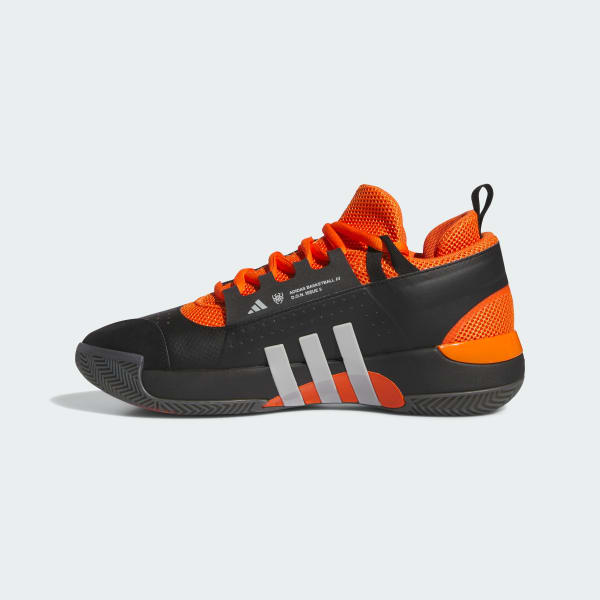 Adidas black orange trainers top