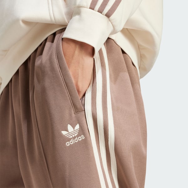 adidas Adicolor Baggy Fit Firebird Track Pants - Brown