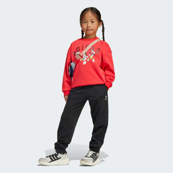 Red ADIDAS DISNEY MICKEY MOUSE SWEATHSIRT JOGGER