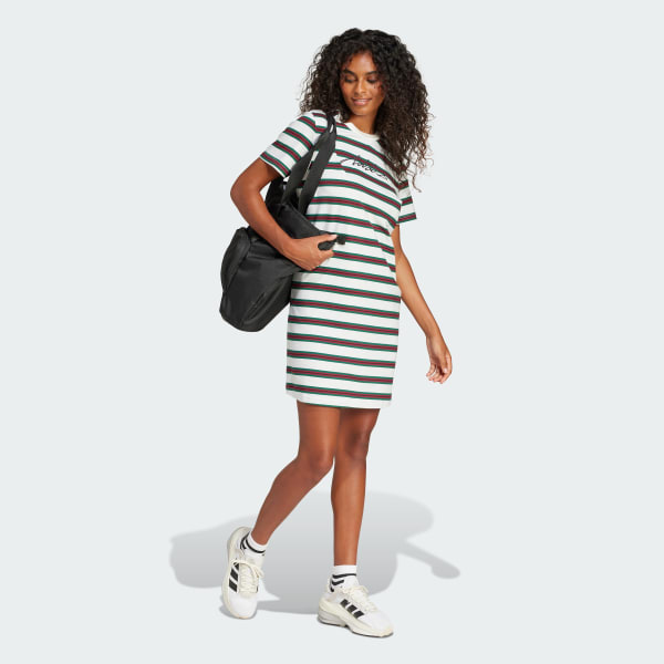 adidas Stripe Pack Graphic Tee Dress White Free Shipping with adiClub adidas US