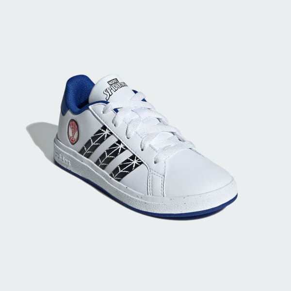 White Marvel's Spider-Man Grand Court Shoes Kids