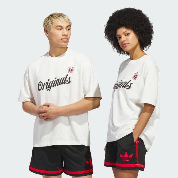 White Originals Basketball Team Tee