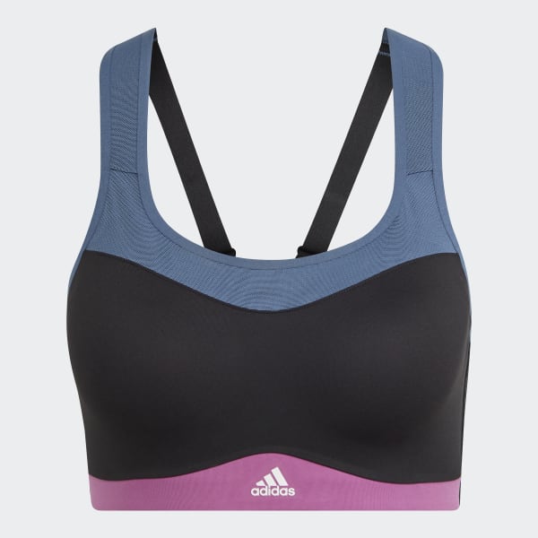 Czerń adidas TLRD Impact Training High-Support Bra NQ206