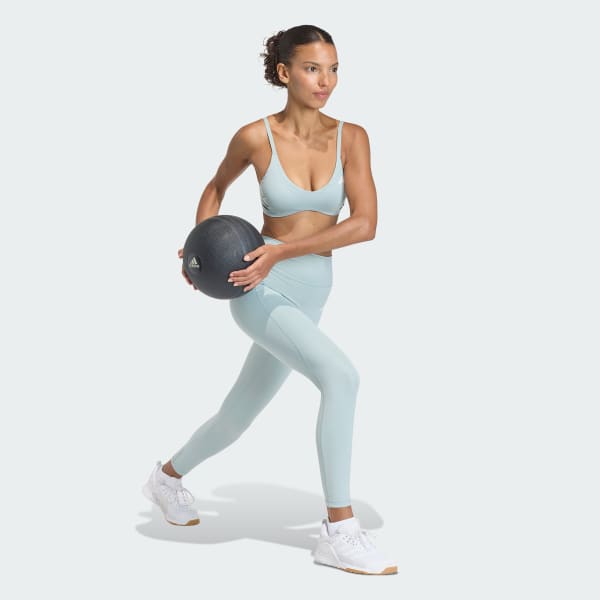 Green Optime Essentials Workout Light Support Bra