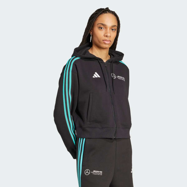 Μαύρο MERCEDES - AMG PETRONAS FORMULA ONE TEAM DNA FULL ZIP HOOD