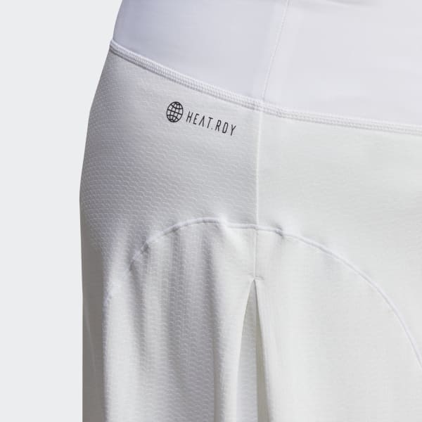 Hvid Tennis Match Plus Size nederdel