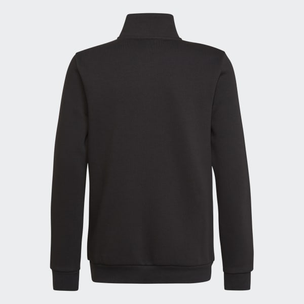 Ribbed Half Zip Up Sweater Proper Black