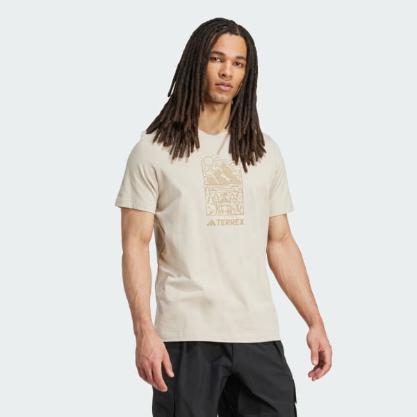 Beige T-shirt graphique Terrex