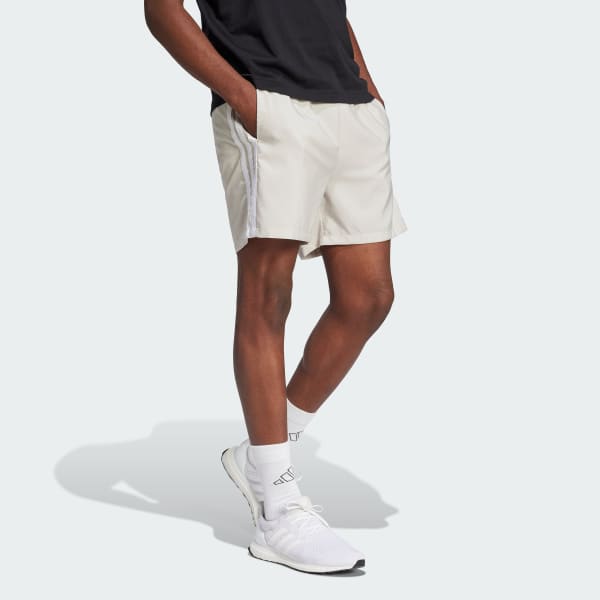 Beige Essentials 3-Streifen Chelsea Shorts