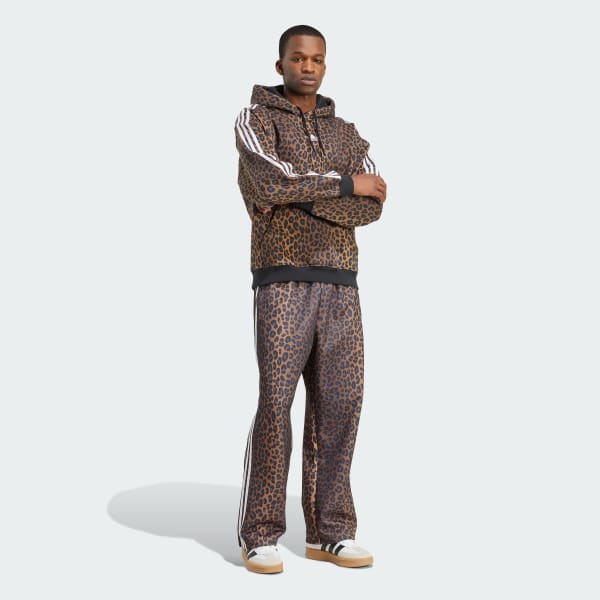 Marron Pantalon de survêtement léopard ample Firebird